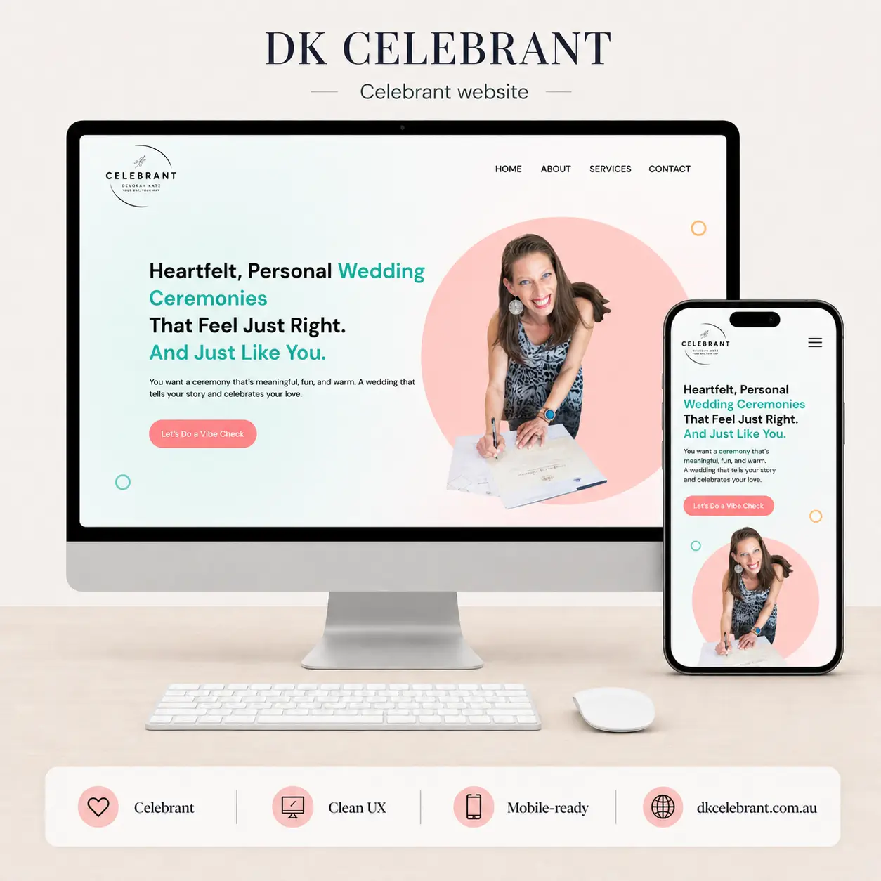 DK Celebrant website project