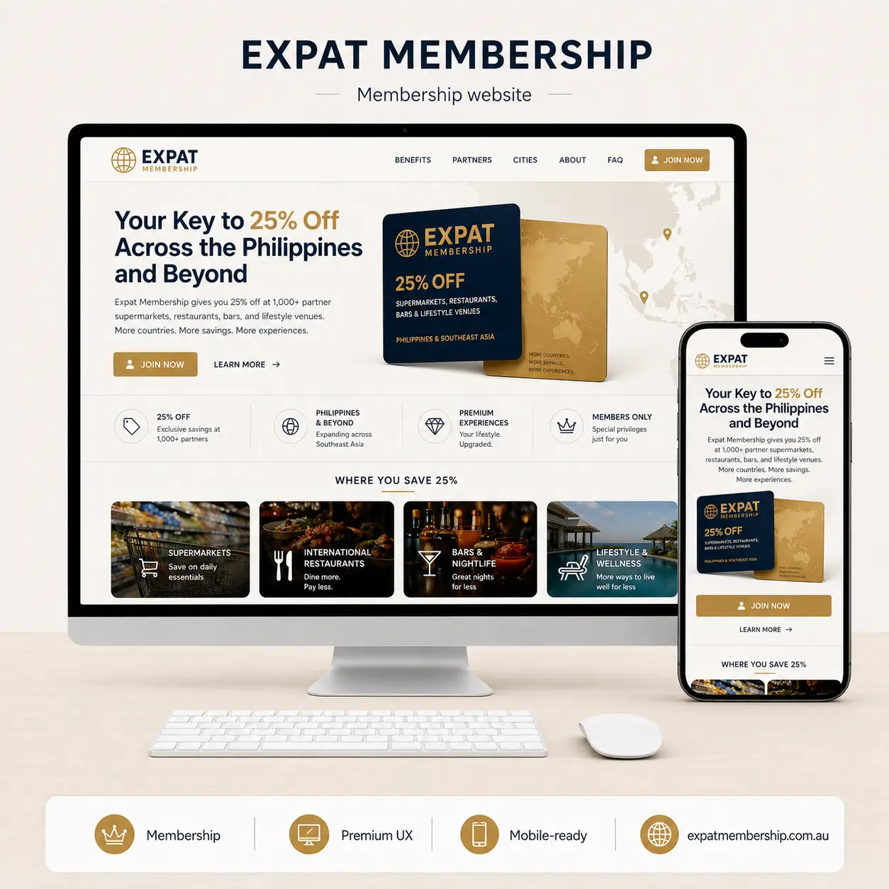 Expat Membership website project